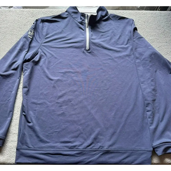 Peter Millar Crown Sport Perth Stretch Loop Quarter Zip Performance Pullover L - Picture 1 of 11